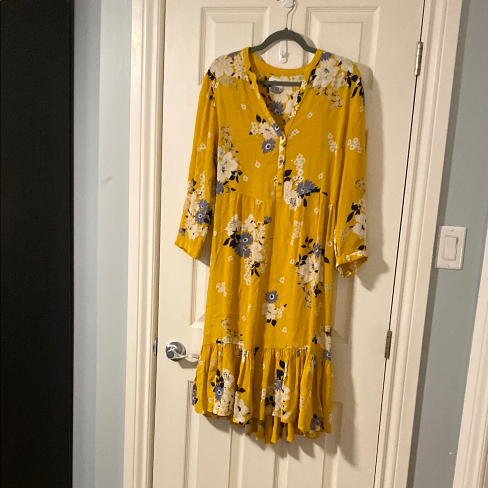 Floral Yellow Dress